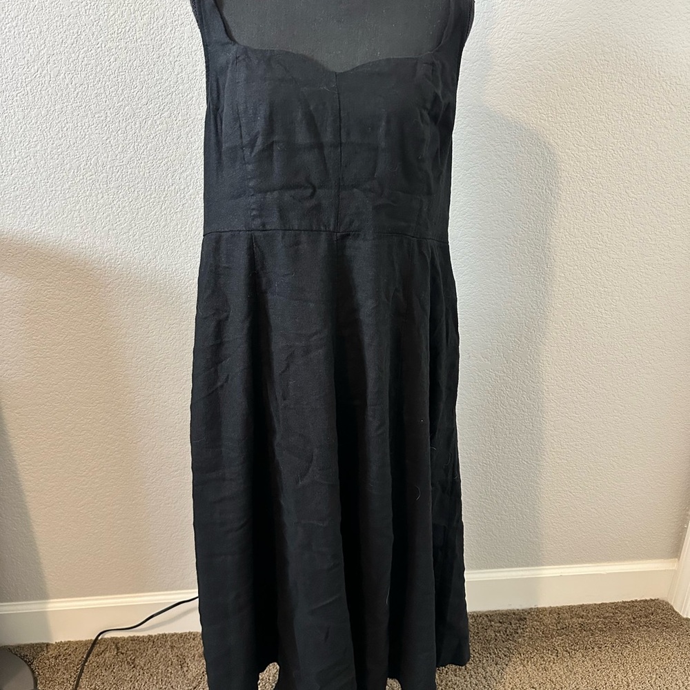 Old Navy Black Midi Dress